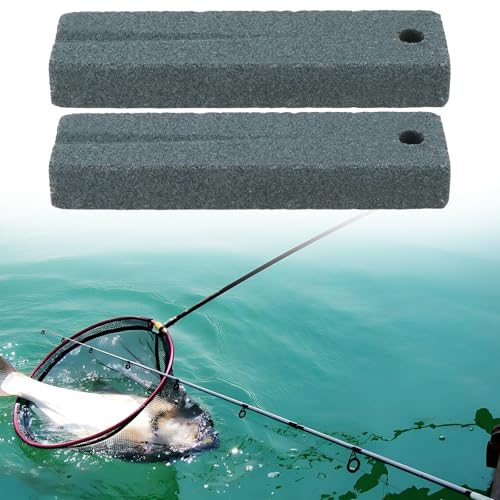 ECSiNG 4Pcs Hook Sharpener 80x20x10mm 180 Mesh for Fishhook Trident Fishhook