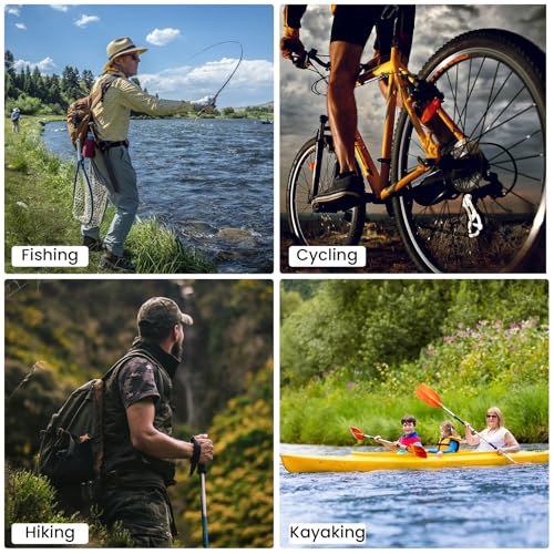 Pristis Half-Finger Fishing Gloves, UPF 50+ Breathable Quick Drying Fingerless Sun Gloves for Women Men, Fly Fishing Hunting Paddling Sailing Kayaking Hiking Canoeing Cycling - color: Snow CAMO, size: S - M