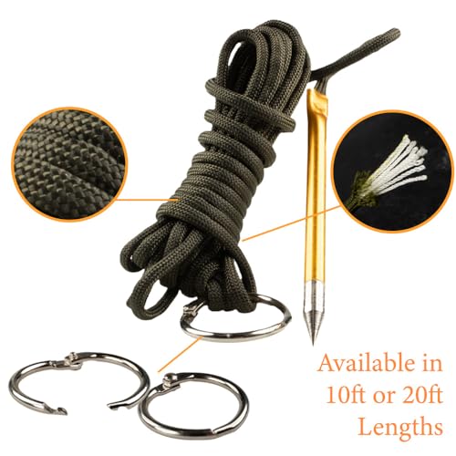 Fish Stringers – 10- & 20-Foot Lengths – 30+ Colors to Choose from! - color: Aquatica, size: 10 feet