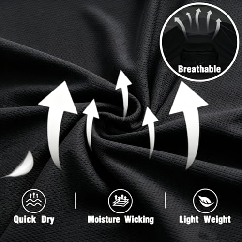 LeeHanTon Men UPF 50+ Sun Protection Hoodie Long Sleeve Shirts Dry-Fit UV Breathable Work Athletic Summer Pullover Sweatshirt - color: A-black-with Mask, size: Medium
