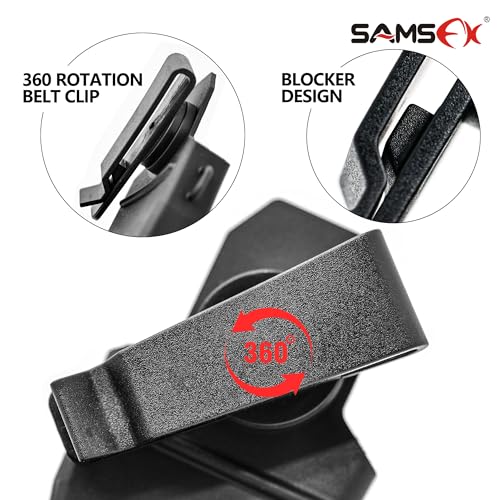 SAMSFX Fishing Pliers Sheath, 360-Degree Rotatable Belt Clip, Comes with Coiled Lanyard, Fishing Accessiores for Men