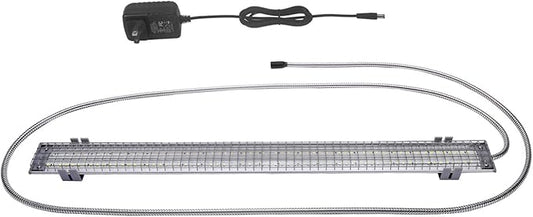 HappyBird Lighting Bird Cage Light with Chew Guard - Full Spectrum LED Pet Light - Simulates Natural Environment - Safe for Hookbill Birds – Easy to Install - (24" Long)
