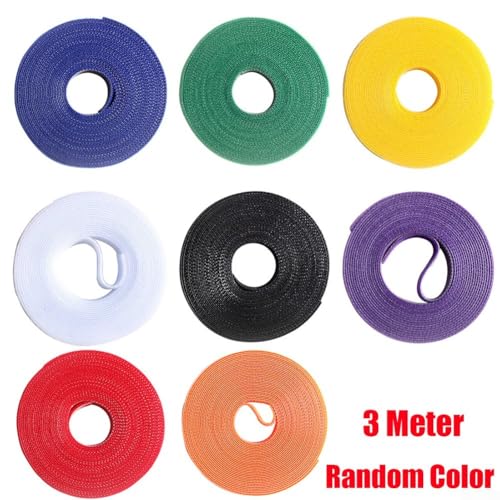 Fishing Rod Wrap Tie, Nylon & Band, Cuttable Binding Strap for Rod Storage Transport，Fishing Pole Fastener Strap, Reusable Securing Band, Adjustable Tie for Casting Fly Rods(3 Meter) - size: 3 Meter