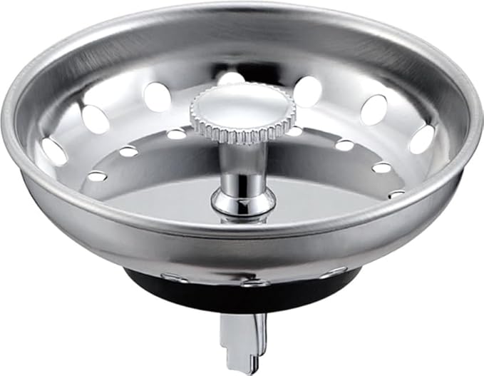 3-1/2 Inch SS Kitchen Sink Drain Strainer and Stopper, Drain Basket, Sink Drain Assembly