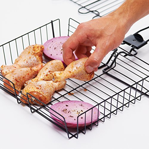 GrillPro 24876 Deluxe Non Stick Broiler Basket with Detachable Handle - style: Broiler Basket