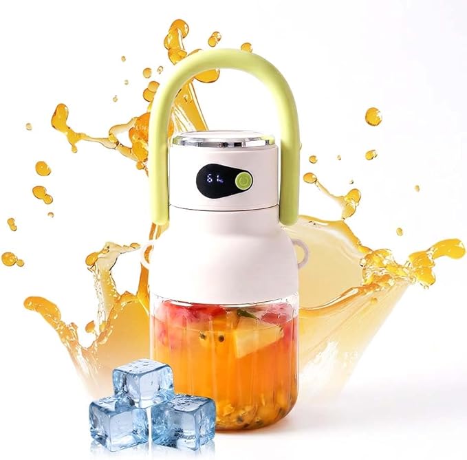 Portable Personal Blender, 33oz BPA-Free Travel Juicer Cup, 18000RPM Cordless Electric Blender for Smoothies Shakes, USB-C Rechargeable Leakproof Bottle with Sip Lid, Detachable Easy to Clean (Green)
