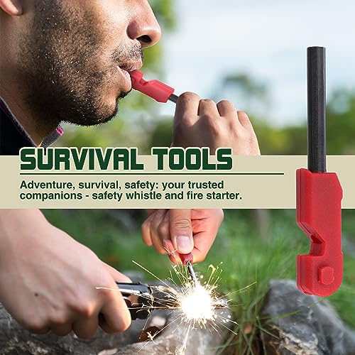MOSSY OAK 19-in-1 Multitool Pliers Stainless Steel Self-Locking | Includes fire starter, window breaker, whistle, and sheath for camping, hiking, survival, and outdoor adventures - style: 19-in-1 with Fire Starter & Whistle