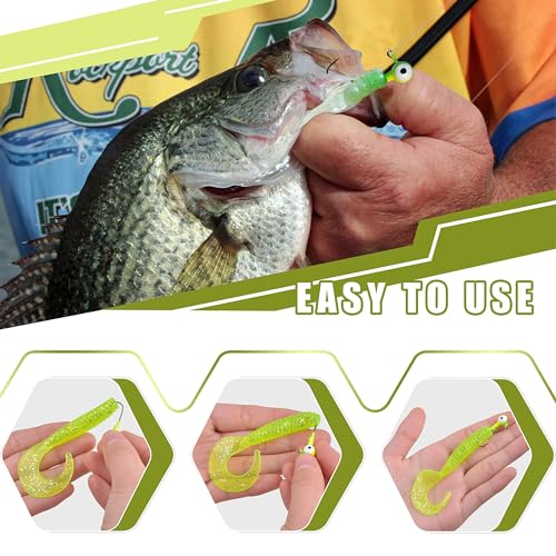 Fishing Jig Head Hooks - 25/50pcs Painted Round Ball Head Jigs with 3D Eyes Crappie Jig Hook for Bass Trout Walleye Fishing Jig Head Baits Assorted 1/32oz 1/16oz 1/8oz 1/4oz 3/8oz - style: 7.5g(1/4oz)-25pcs