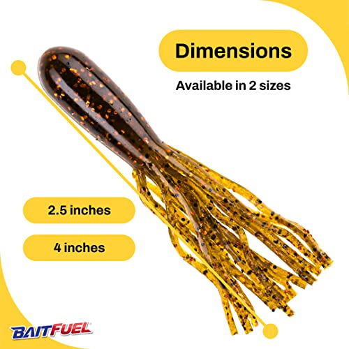 NetBait Tubes 4-Inch - color: Brown Pumpkin Copper