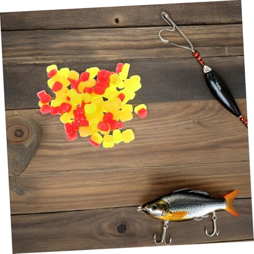 150pcs Simulation Corn Lure Soft Baits Floating Artificial Carp and Trout Fishing Bait Silicone Material Freshwater Fishing