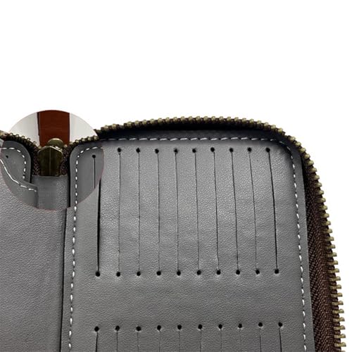 Lure Bag Spoon Baits Lure Wallet Artificial Crankbait Fishing Tackle Binder Bag with Strap Portable Pu Baits Wallet