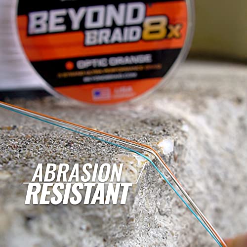 Beyond Braid Braided Fishing Line -Super Strong - Abrasion Resistant - No Stretch -Blue Camo, Moss Camo, White, Green, Pink, Blue, 4 Strand 8 Strand - color: Blue Wave, size: 10LB (500 Yards)