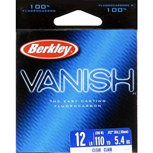 Berkley Vanish Fluorocarbon Fishing Line/Leader Material - color: Clear - Vanish, size: 110yd, style: 8 Pounds