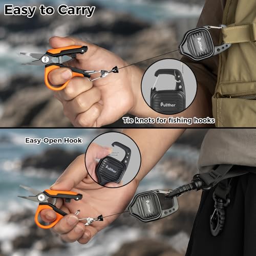 Fishing Line Cutter,Mini Fishing Scissors for Braided Line - style: Split Ring Fishing Line Cutter