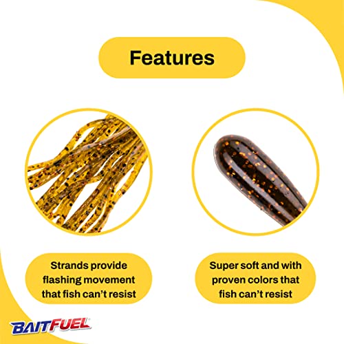 NetBait Tubes 4-Inch - color: Brown Pumpkin Copper