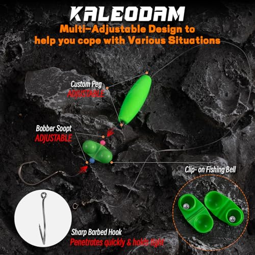 Catfish Rigs Catfish Float Rigs Catfishing Tackle Santee Rig 5/0 6/0 Circle Hooks for Peg Floats Catfish - size: 6/0 HOOK * 3PCS