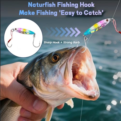 Natufish Inline Single Hooks 25Pcs for Treble Hook Replacement | Fishing Inline Hooks High Carbon Steel Large Eye Sharp Point Corrosion Resistant 8#-5/0# for Hard Lures Saltwater Freshwater - size: 3/0_25pcs