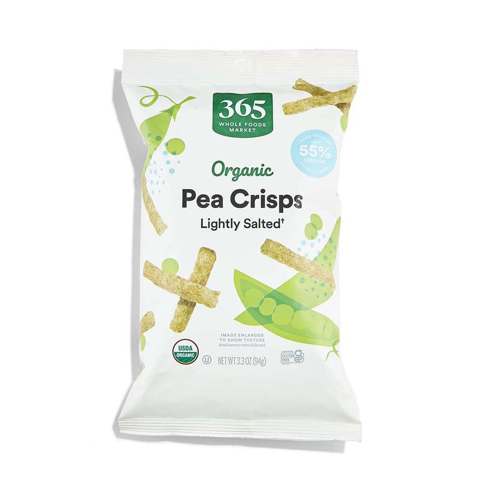 365 by Whole Foods Market, Organic Lightly Salted Pea Crisps, 3.3 oz