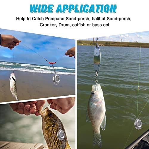 Disc Sinkers Fishing Weights, Coin Sinkers Weights Saltwater Surf Fishing Weights Catfishing Gear Tackle 8oz 6oz 5oz 4oz 3oz 2oz 1oz - style: 8oz-3pack
