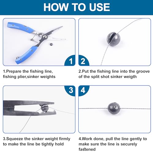 Split Shot Fishing Weights, 100pcs Round Split Shots Fishing Sinkers Removable Egg Weights Sinkers Clip On Weight Fish Line Sinker Tackle for Saltwater Freshwater - size: 3g-100pcs