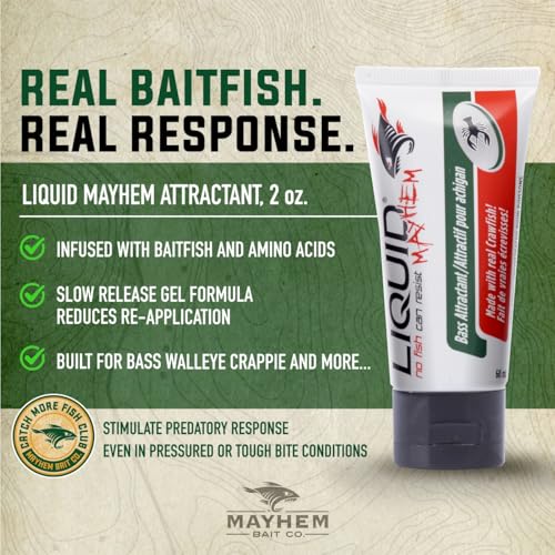 Liquid Mayhem Multi-Scent Gel Attractants Bundles – UV-Enhanced, Real Bait, Amino Acids – for All Lure Types - style: The Ultimate Bass Combination