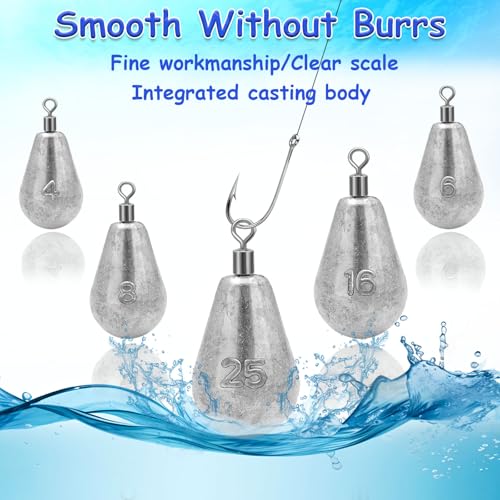 Long Casting Swivel Bell Sinkers Fishing Weights Drop Shot Weights with Swivels Fishing Lead Sinker 1/2oz 3/4oz 1oz 2oz 3oz - size: 3oz-5pcs