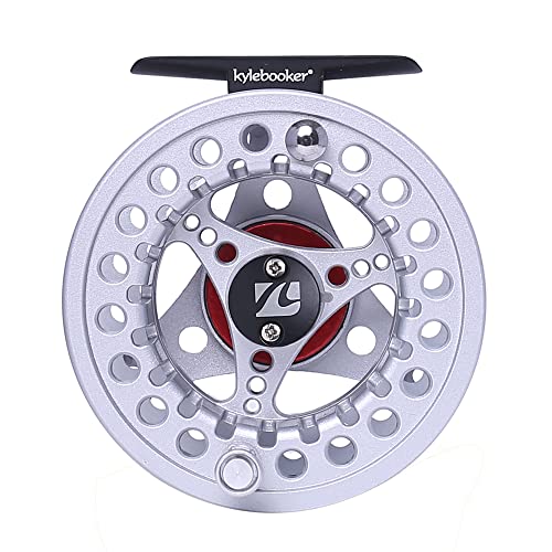 Kylebooker Large Arbor Fly Fishing Reel 3/4wt 5/6wt 7/8wt - color: Silver, size: 5/6wt