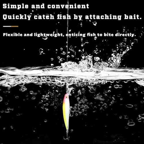 50pcs Fishing Wire Leaders Nylon-Coated Fishing Line Trace Lure Leaders with Swivels and Snaps Stainless Steel Fishing Tackle Leaders Tackle - color: Black, size: 12inch 50PCS