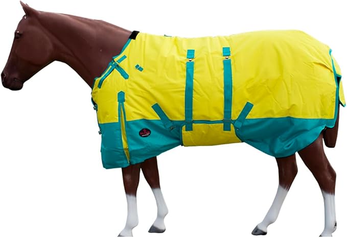 66" Hilason 1200D Winter Waterproof Turnout Horse Blanket Belly Wrap Yellow