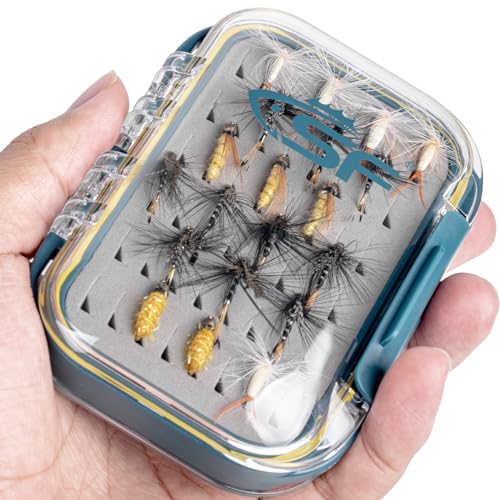 SF Small Waterproof Fly Box Double Sided Floating Fly Fishing Case Storage For Nymph Wet Dry Fly Flies Easy Grip Foam 3packs - style: Easy Grip Foam-small-3pcs