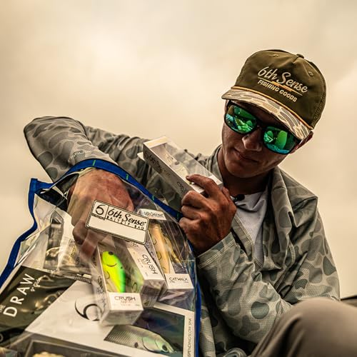 6th Sense BaitZip Pro Bags – Durable Clear Tackle Organizers with Gusseted Bottom & YKK Zippers (Sea Foam, 15"x13") - color: Sea Foam, size: 15"x13"