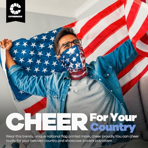 Flag Neck Gaiter, Face Mask Cooling Breathable UV Protection Scarf for Men/Women - color: America Flag-2