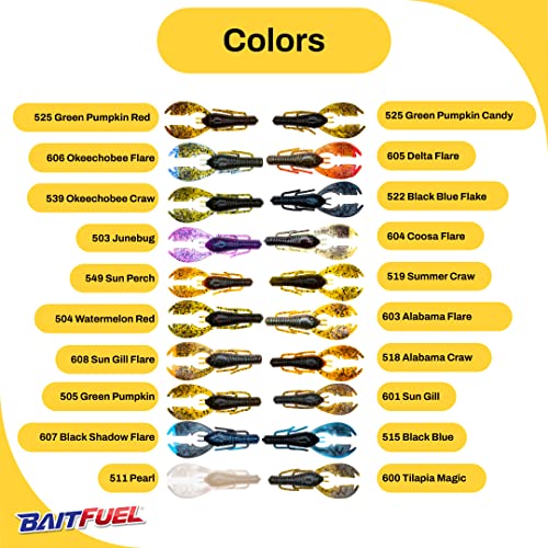 American Baitworks Paca Slim 4-Inch - color: Green Pumpkin, size: Small