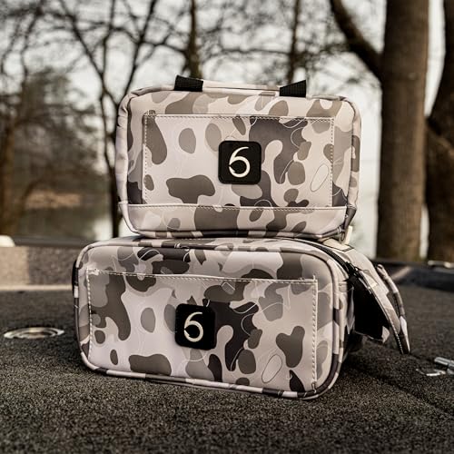 6th Sense Fishing Small Bait Bag – Durable Soft-Sided Storage for Bass Fishing, Salt Water, and Crappie Fishing (Marshwood - Woodland) - color: Marshwood - Woodland