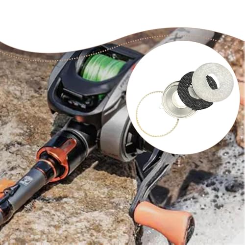 Fishing Reel Wire Cup Carbon Brake Pads Gear Sprocket Ratchet Pressure Plate Enhanced Performance Function Suitable for Drag Washer Repair and Smooth - color: Stainless Steel