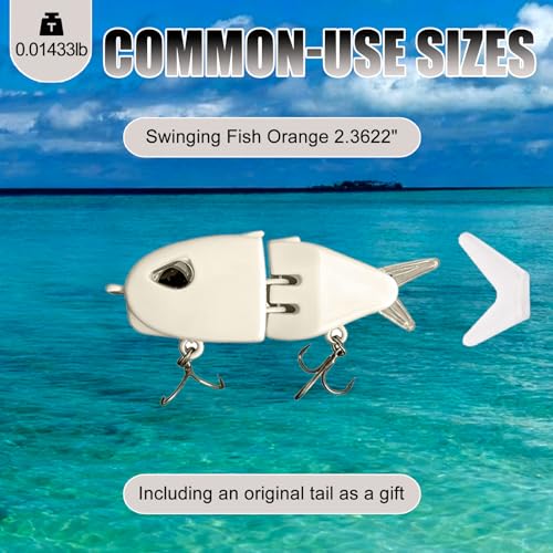 2Pcs Mini Glide Bait for Bass Fishing,Slow Sinking Fishing Lure,Freshwater Saltwater Multi Jointed Swimbait Wobbler,for Amazing Fishing Gear Gifts for Family - color: Green