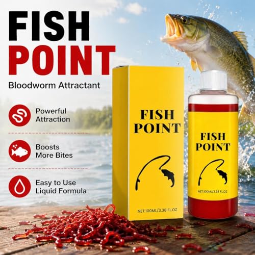 Concentrated Fish Attractant Liquid,Red Worm Liquid Spray,Powerful Fishing Bait Scent Attractant,Fast-Acting Red Worm Bait Additive for Freshwater Fishing,Enhances Scent & Improves Bite Response - color: Yellow
