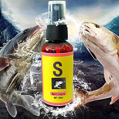 Scent Fish Attractants for Baits - 60ml Natural High Concentration Fish Bait, Safe & Effective Fish Bait Attractant Enhancer Liquid, Practical Anglers Fishing Equipment Accessories - color: 3 PCS
