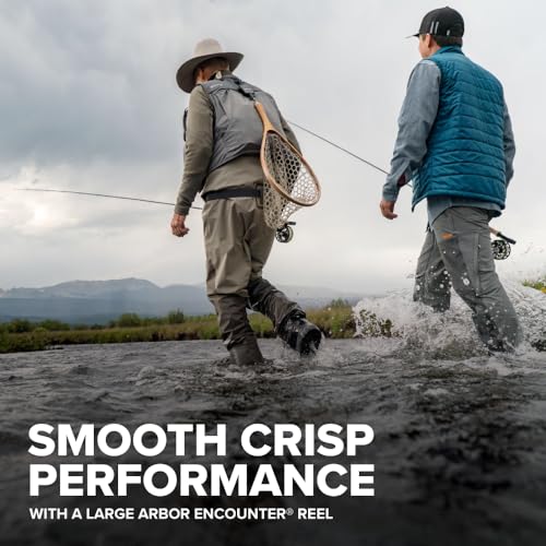 Orvis Encounter Fly Rod Outfit - 4Pc Fishing Rod and Reel Combo | Smooth Performance, Complete with Reel, Line, Backing, & Leader for Young Anglers, Pre-Balanced Ready-to-Fish Setup - size: 6-Weight, 9'
