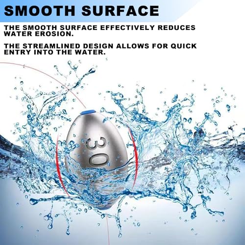 Egg Sinkers Fishing Weights – Lead Oval Sliding Sinkers for Catfish, Bass & Surf Fishing, No-Snag Smooth Hole Design, Heavy Fishing Weights for Bottom Rigs in Lakes, Rivers & Beach - style: 60g-8pcs