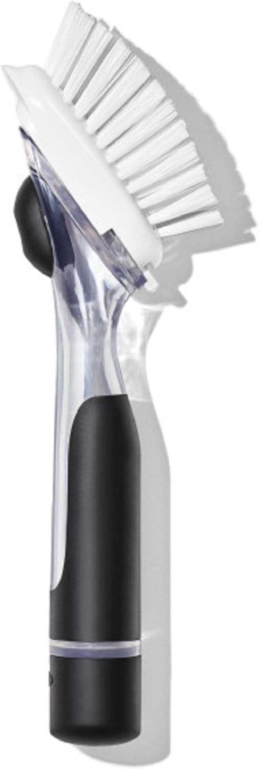 OXO Good Grips Soap Dispensing Dish Scrub Brush, Cleaning Brush for Kitchen