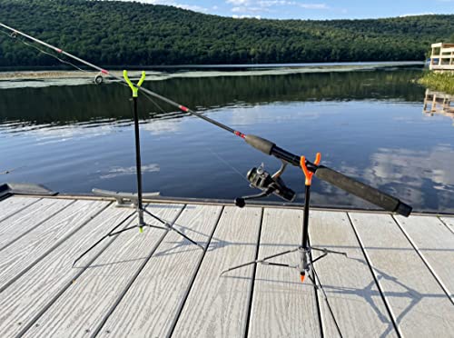 FISHIN' STIX All Terrain Combo - Includes 30" Rod Holder and All Terrain Stand Tripod - style: Pink