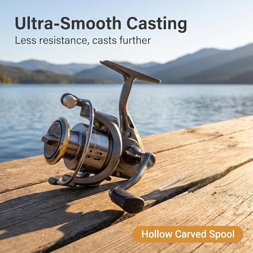 Ultralight Spinning Reel 5.2:1 30KG Drag Fresh/Saltwater - size: LC-7000