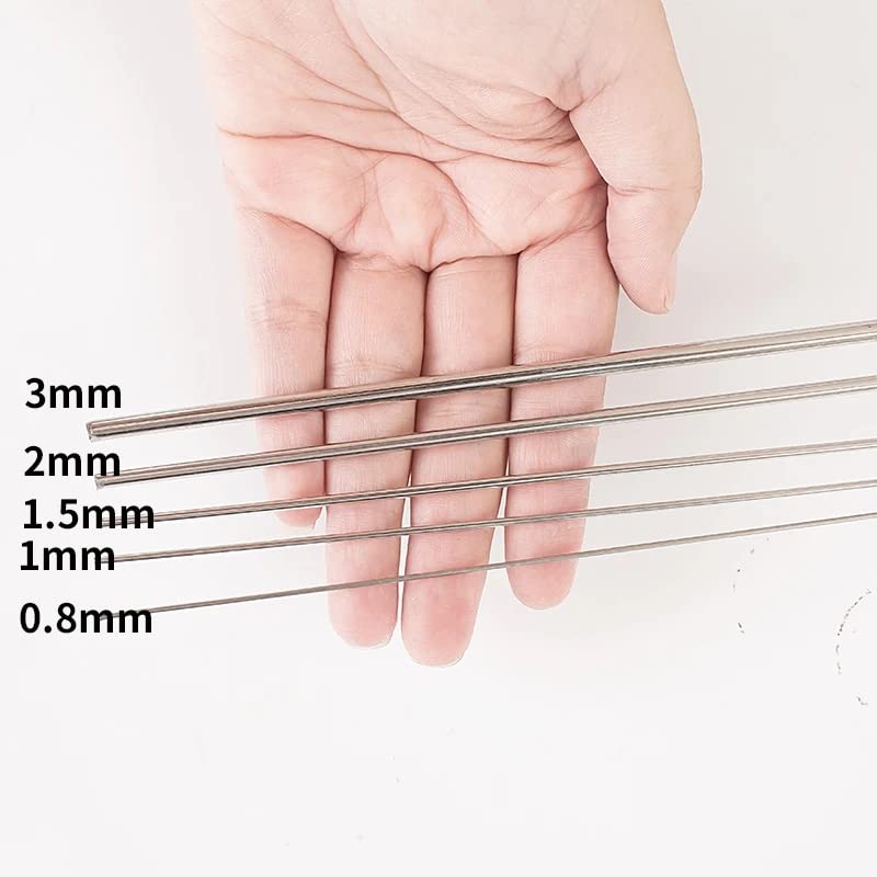 25PCS 40CM 15.7" Stainless Steel Spring Wire Hard Full Straight Spring Steel Wire 24 Gauge 0.6mm - size: 0.6mm