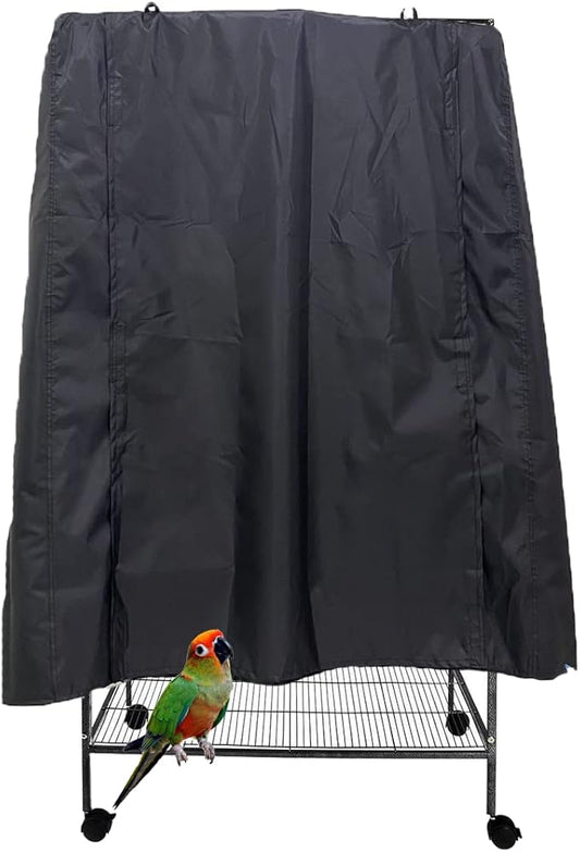 J&C Large Bird Cage Cover 420D Bird Cage Covers Heavy Duty Birdcage Cover Waterproof Bird Cage Covers for Night Blackout Sunlight Patio Birdcage Covers Birdcage Accessories