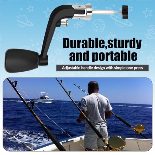 2PCS Fishing Handles Spinning Reel Knob Replacement, Rubber Handle Reel Handle Grips Fishing Reel Replacement for Fishing Reel - size: 1000-4000