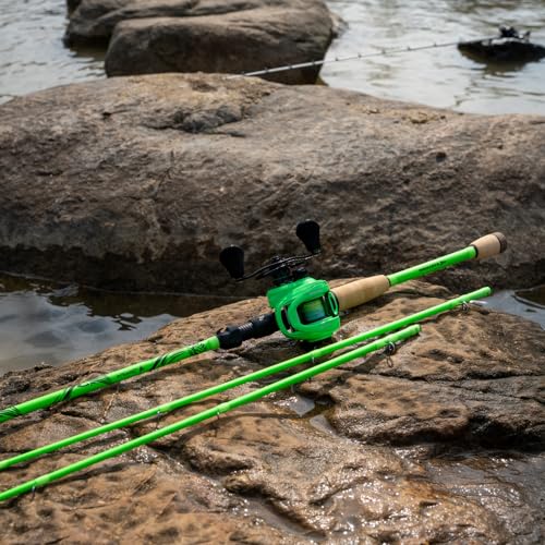 KastKing Zephyr Dual-Tip Fishing Rod and Reel Combo,Spinning & Baitcaster Combo,Dual Tips Section for Different Powers,IM6 Graphite 2-Piece Rod with Extra Tip,Sensitive & Powerful,Freshwater Fishing - style: Cast: 6'6''- Ml& M- Dual-tip Rod - Right Handed