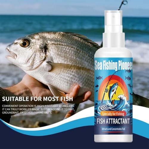 Fish Attractant Spray 100ML Concentrated Spray | Concentrated Fishing Bait for Pond Lake Seaside Water Trolling Outdoor Beginner Professional Lover