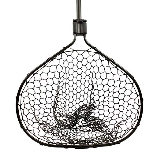 YakAttack Leverage Landing Net - Size & Style Options | Folding Kayak Fishing Net with Forearm Grip | Full Rubber Netting | Collapsible & Track Mount Compatible | Compact Design - Stability & Control