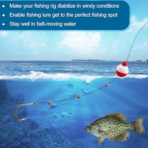 Split Shot Fishing Weights, 100pcs Round Split Shots Fishing Sinkers Removable Egg Weights Sinkers Clip On Weight Fish Line Sinker Tackle for Saltwater Freshwater - size: 1.5g-100pcs